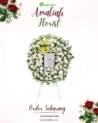 Krans Bunga Duka Cita di Kedisan